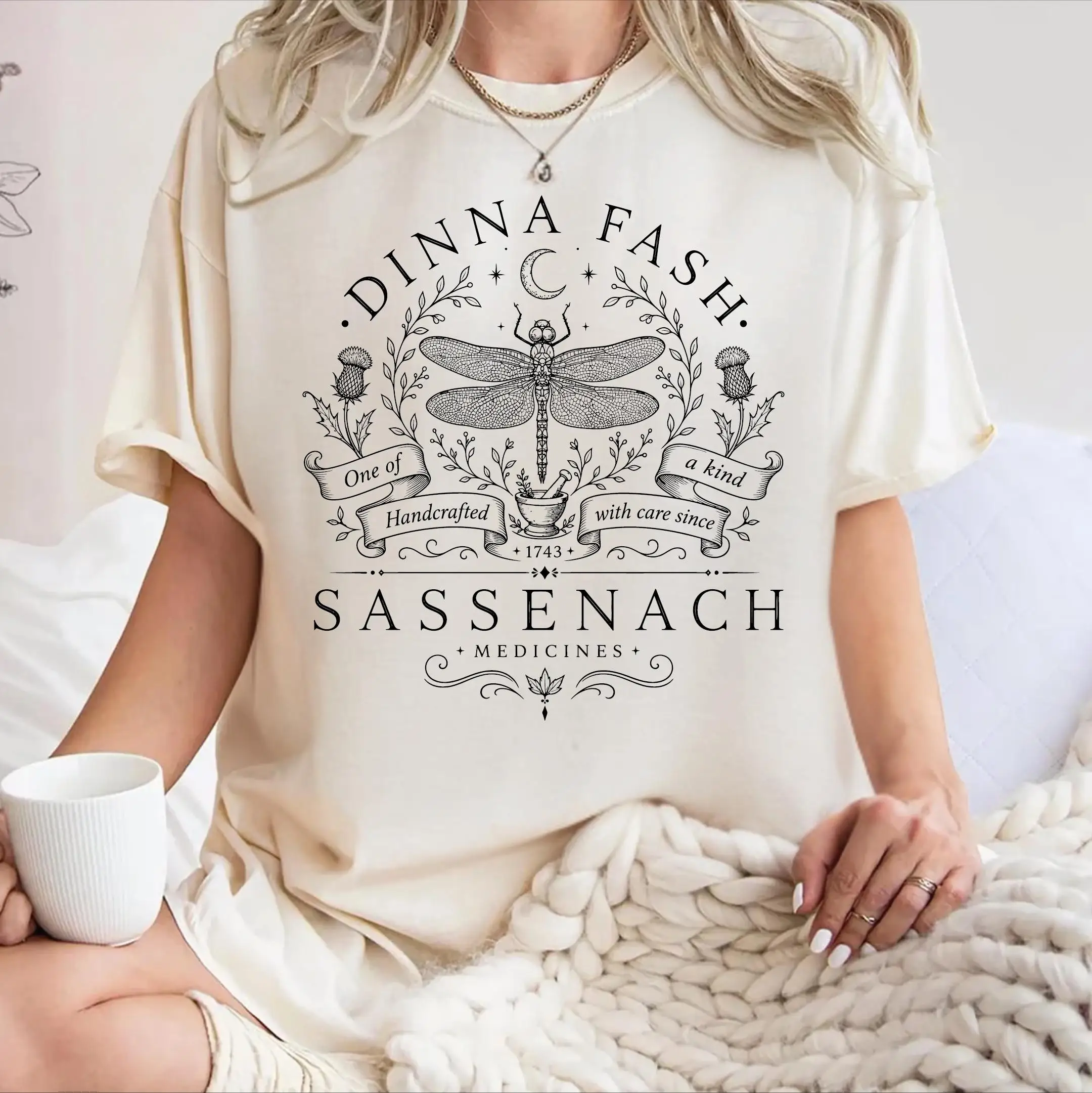 Dinna Fash Sassenach Shirt, Outlander T-shirt, Lallybroch Tee, Fraser's Ridge Gift