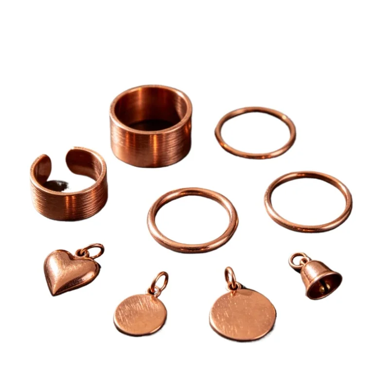100g  Art Red Copper Clay Packaging Handmade DIY Ring/Pendant Making Material Newcomer Silver Clay/Hands on Practice Clay Slices