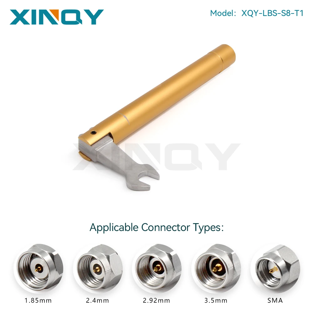 XINQY Torque Wrench for Network Analyzer, 8mm Open-End, 0.9 N·m Torque, SMA Connector Torque Wrench for RF Microwave Components