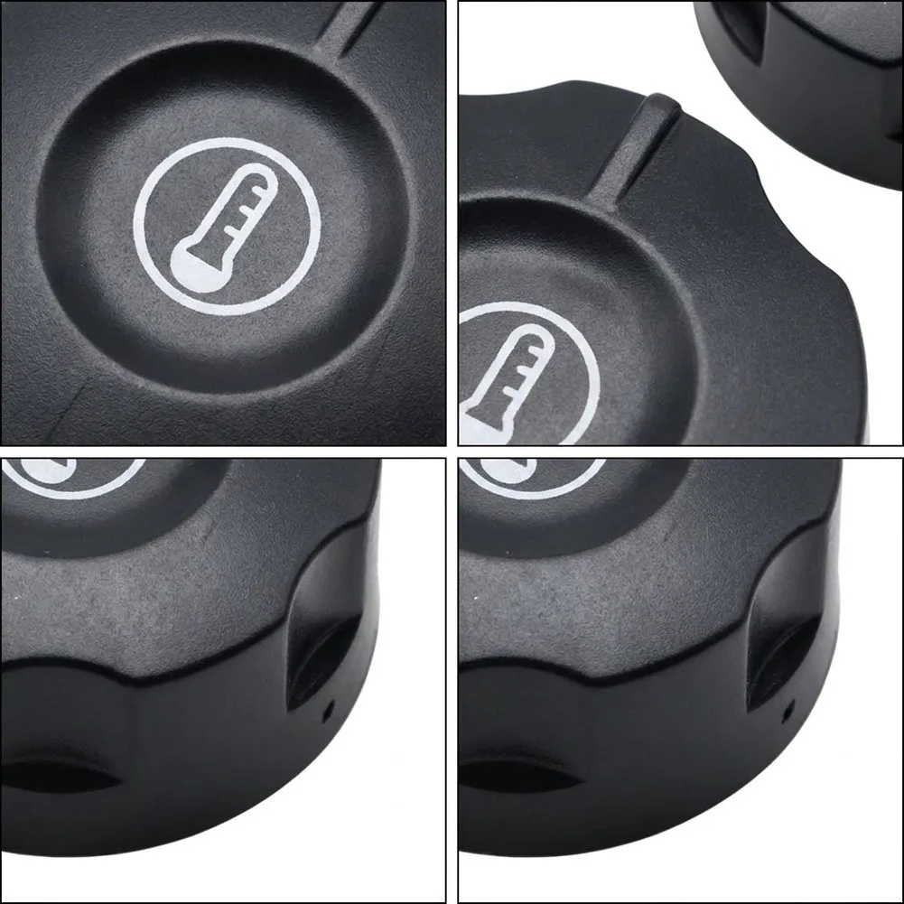 4pcs Black Plastic Thermostat Knobs for Electric Cookers Fits Deep Fryer Grill Griddle 6mm Shaft 42mm Diameter