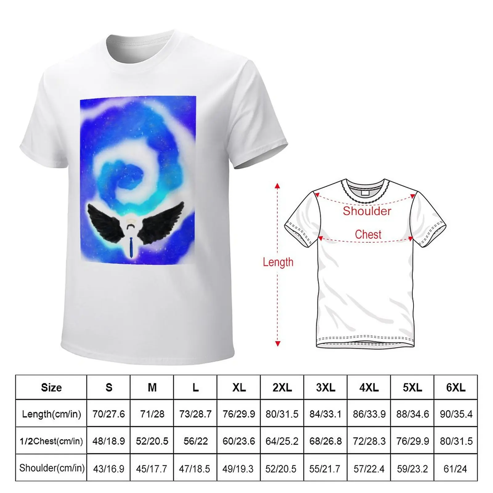 Castiel in the sky T-Shirt summer tops korean fashion Men's t shirts