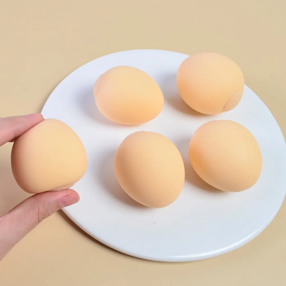 Mainan Pereda Stres Telur Simulasi Squishy Mainan Sensorik untuk Anak-anak Dewasa Relaksasi Kecemasan, Hadiah Squishies Bola Remas