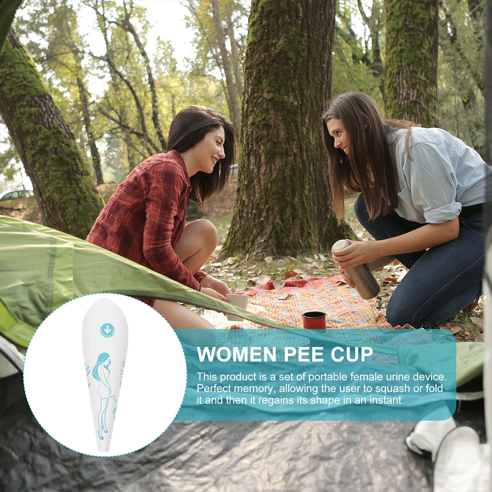 

10Pcs Portable Female Urination Device Lightweight Disposable Paper Pee Cup for Travel Camping Hiking Women Pee Cup