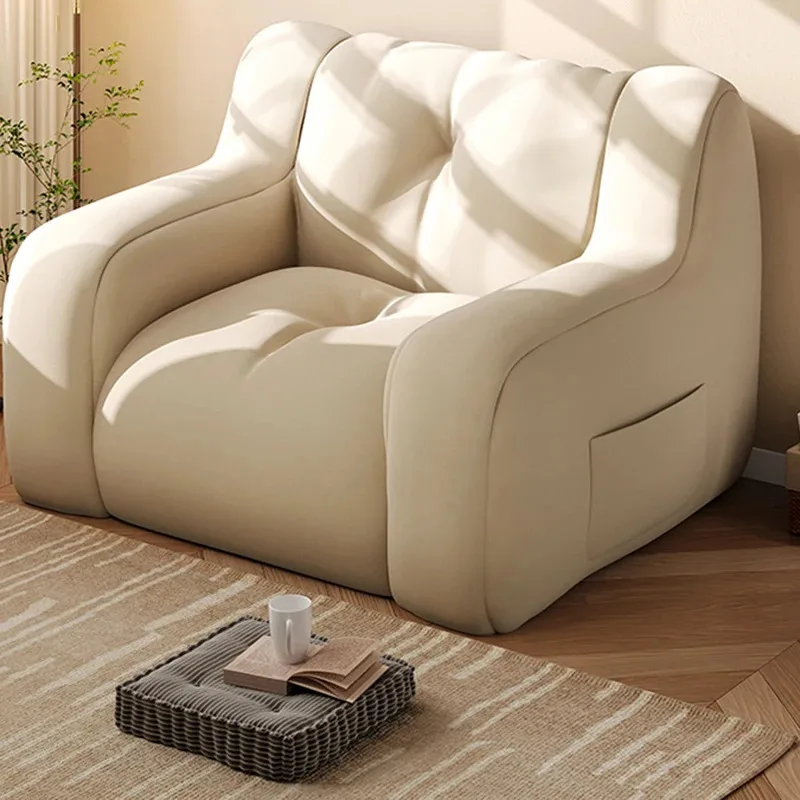 غرفة نوم منحني أريكة بنمط حقيبة الفول منتصف القرن الحديثة مبطن غرفة المعيشة أريكة مريحة الحد الأدنى Salas Muebles أثاث الشمال