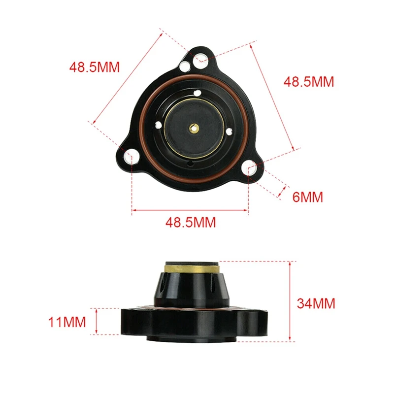 Adaptateur de assujetde soufflage, inverseur, entretoise BOV pour VW 2.0T révélant TSI FSI MK5 GTI B7, 2X T9351