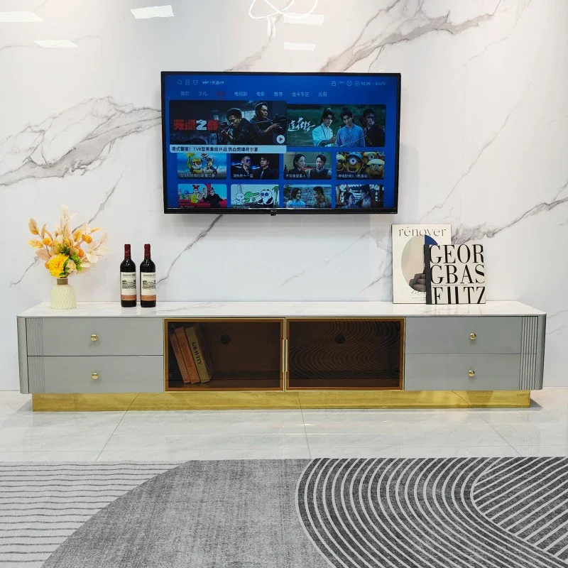 Ruang tamu TV dekorasi dudukan Modern Lemari furnitur pusat hiburan Salon Estetika Mueble Para Tv mewah Nordic JGY
