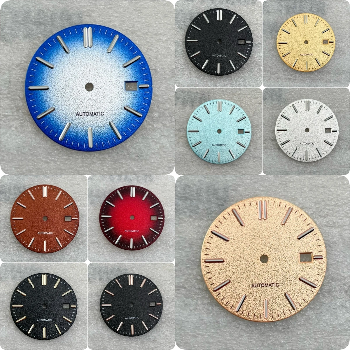 31.8mm Spark Pattern Dial No Logo Fit NH35 Movement Green Luminous Custom Logo Watch Modification Accessories