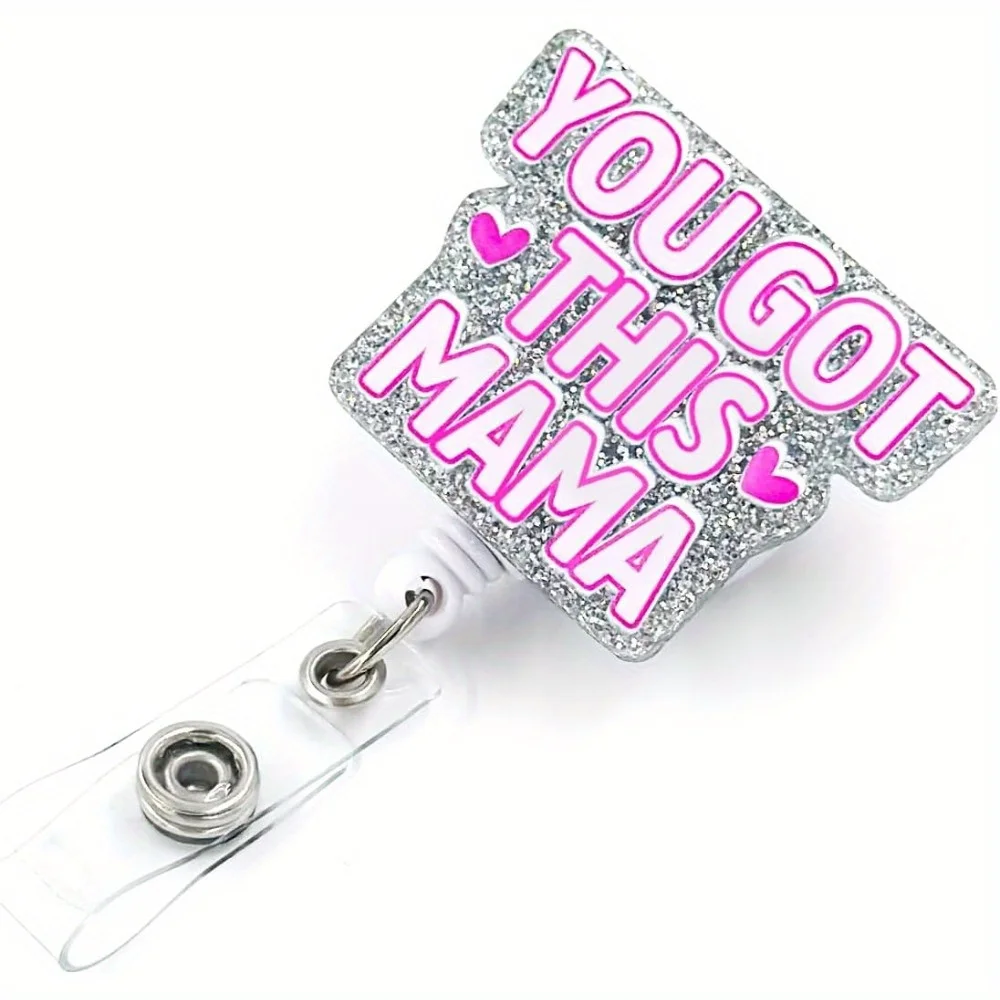 عبوة من بكرات شارة "You Got This Mama". مقاطع معرف قابلة للتطوير لممرضات العمل والتسليم.