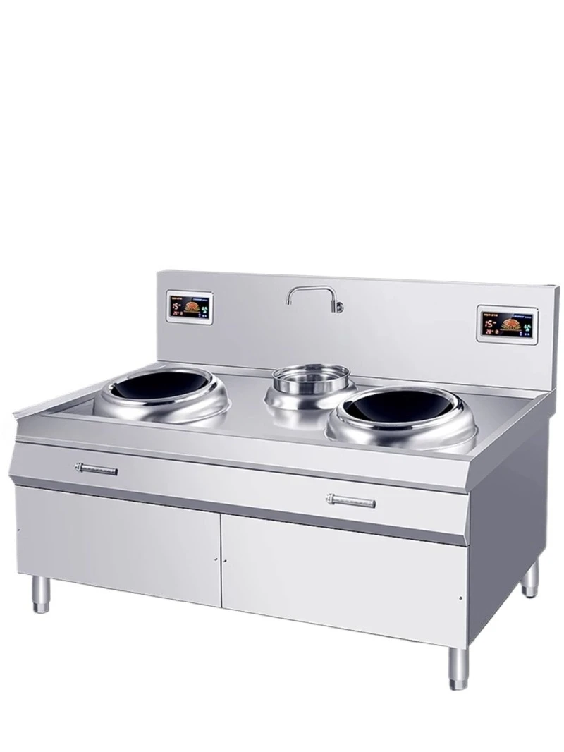 

Commercial induction cooker concave high-power hotel kitchen hotel special double-head stove electric frying stove