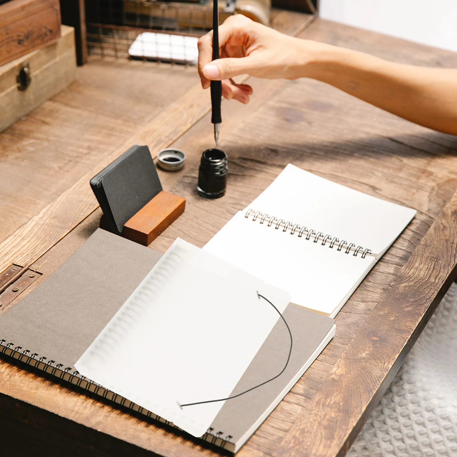

Refillable Translucent Handbook Cover Made of PP Material Perfect for Notebooks Diaries Scrapbooks and Office