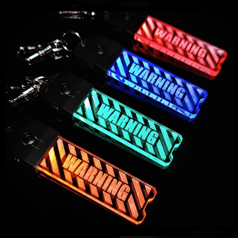 7 Farben taktische Warnung Blinker Funktion Schlüssel anhänger LED Licht Farbwechsel wiederauf ladbare tragbare Sicherheits spitze beleuchtete Leiste