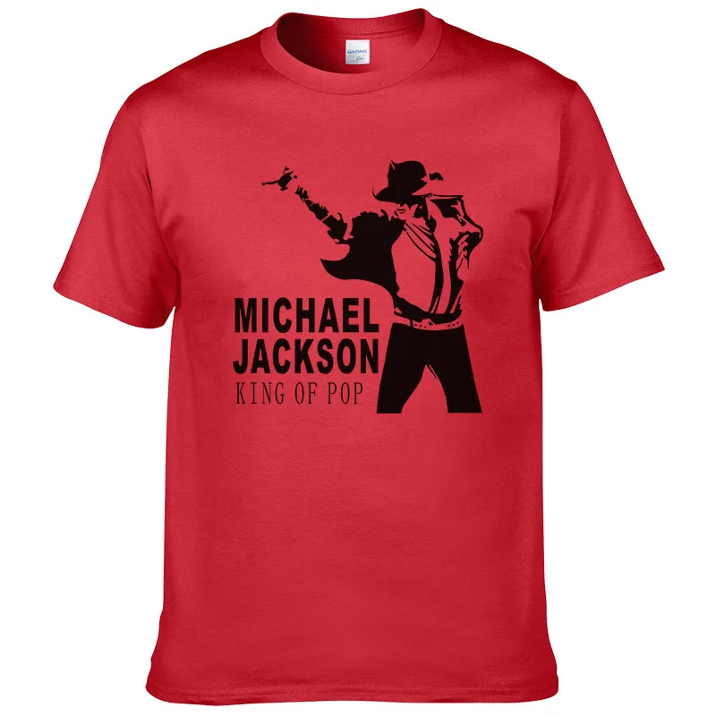 2024 Summer Michael Jackson T Shirt Men Hip Hop Cotton Print Short Sleeve O Neck T-shirt Cool Tees #228