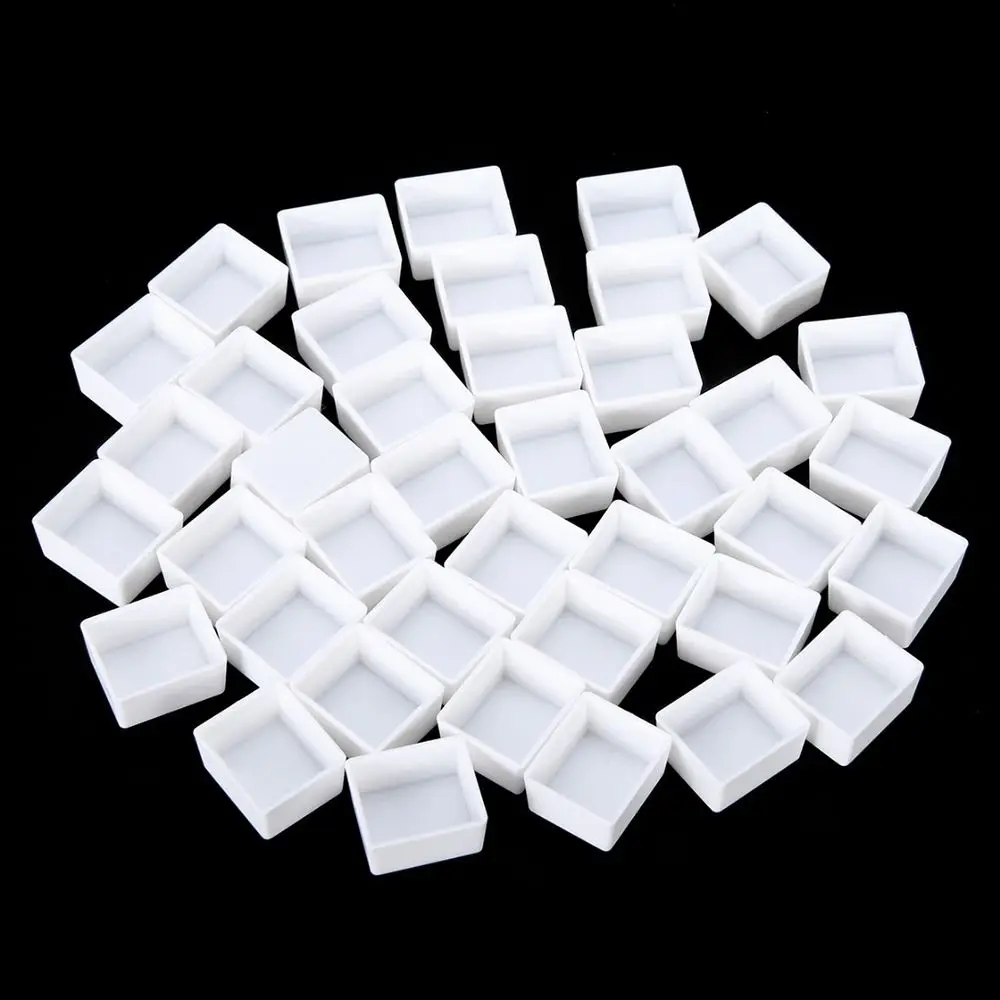 6/12/24/48pcs White Empty Full Pan Artists Half Pans Paint Palette Watercolor Paint Grid Painting Supplies Art Supplies