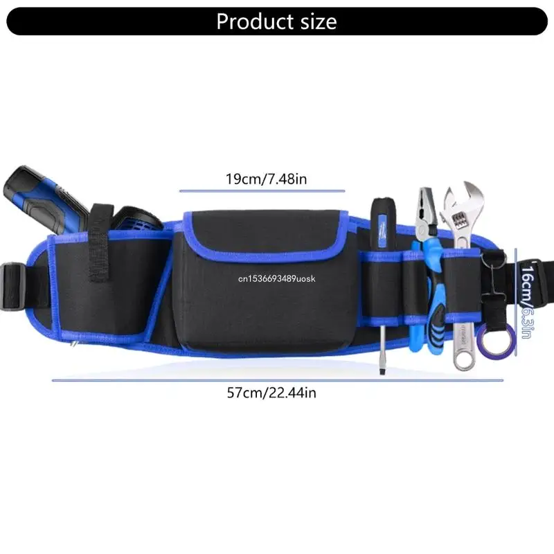 Borsa da cintura multifunzionale Cintura porta attrezzi portatile in tessuto Oxford con tasche da giardinaggio