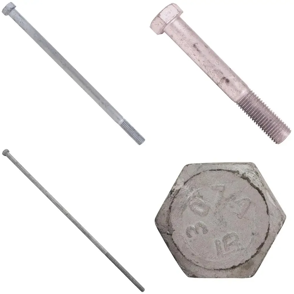 

Grade A Hex Bolts 10mm x 13mm, 25-Pack, Hot Dip Galvanized, Heavy Duty Construction Fasteners
