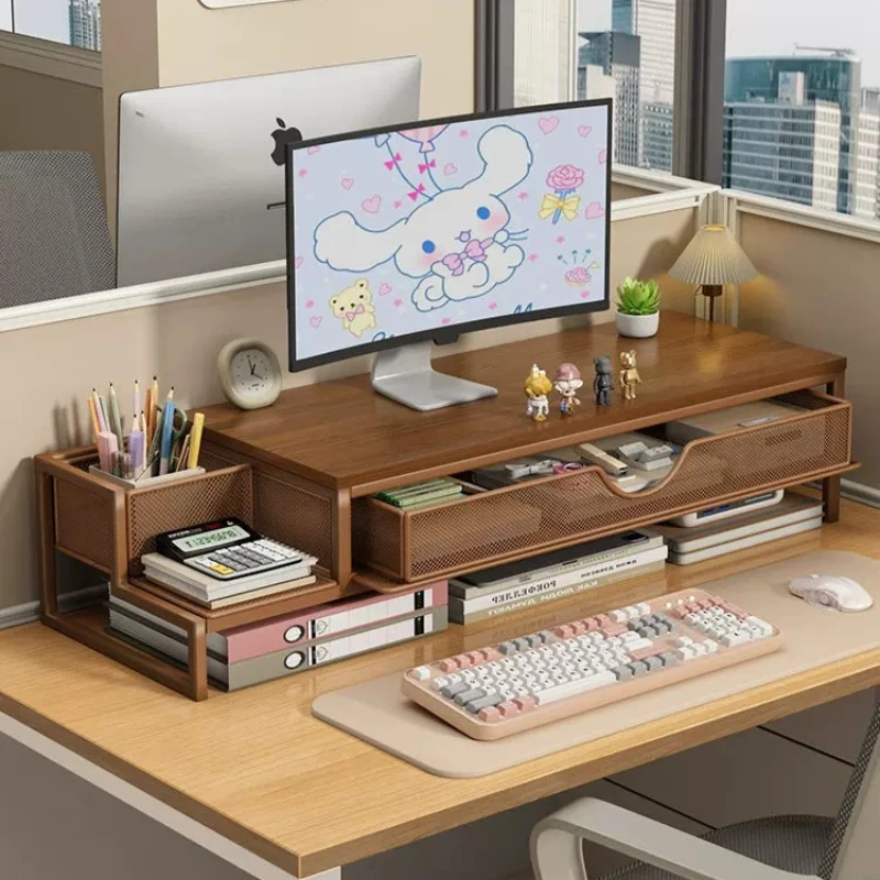 Shelf Drawers Stuff Desk Storage Cable Tray Drawers Wooden Document Office Storage Gadgets Dorm Essentials Repisa Accessories