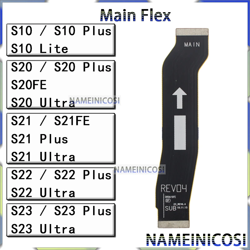 

Motherboard Connector Cable for Samsung Galaxy S21 S22 S23 S10 S20 Plus Lite Ultra Fe Main Mother Board Flex