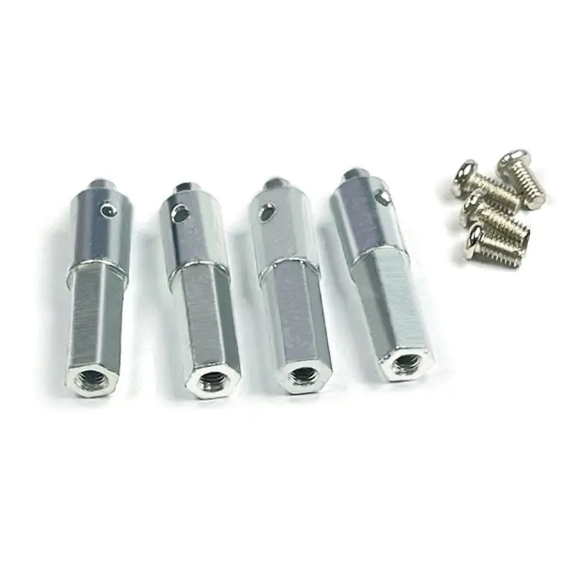 Value ~4Pcs LD-P06 Metal Portal Axle Shaft Hex Adapter for LDRC LD-P06 LD P06 Unimog 1/12 RC Truck Car Spare Parts Accessories