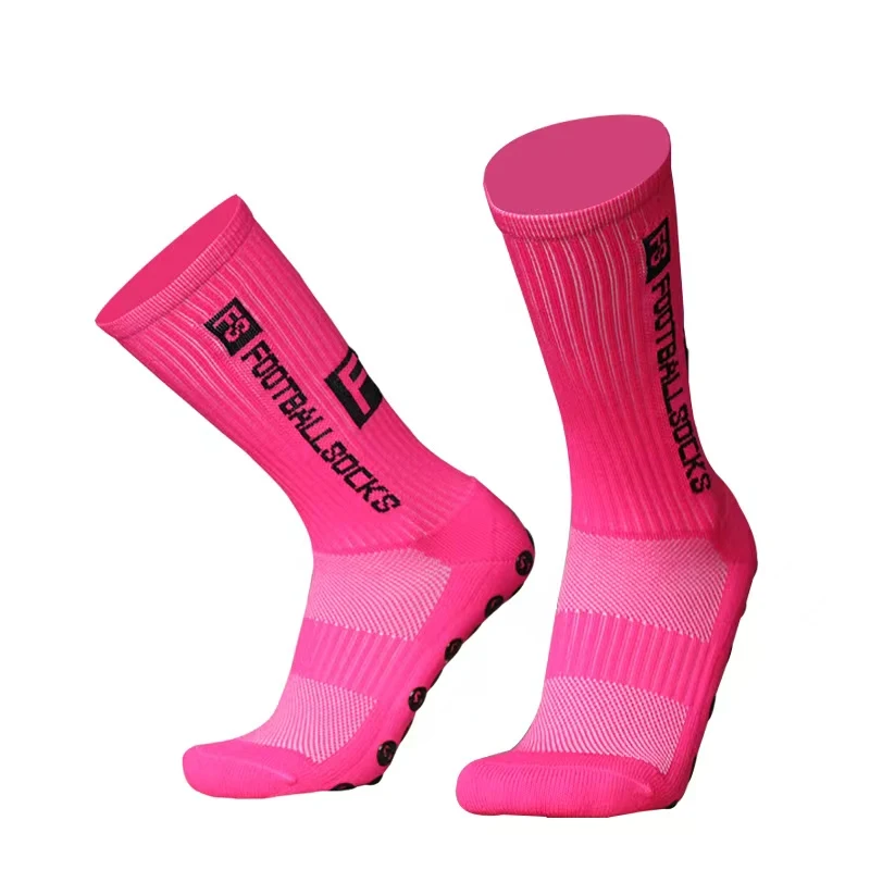 3/1 Paar Nieuwe Stijl FS Voetbalsokken Ronde Siliconen Zuignap Grip Anti Slip Voetbalsokken Sport Mannen Vrouwen honkbal Rugby Sokken