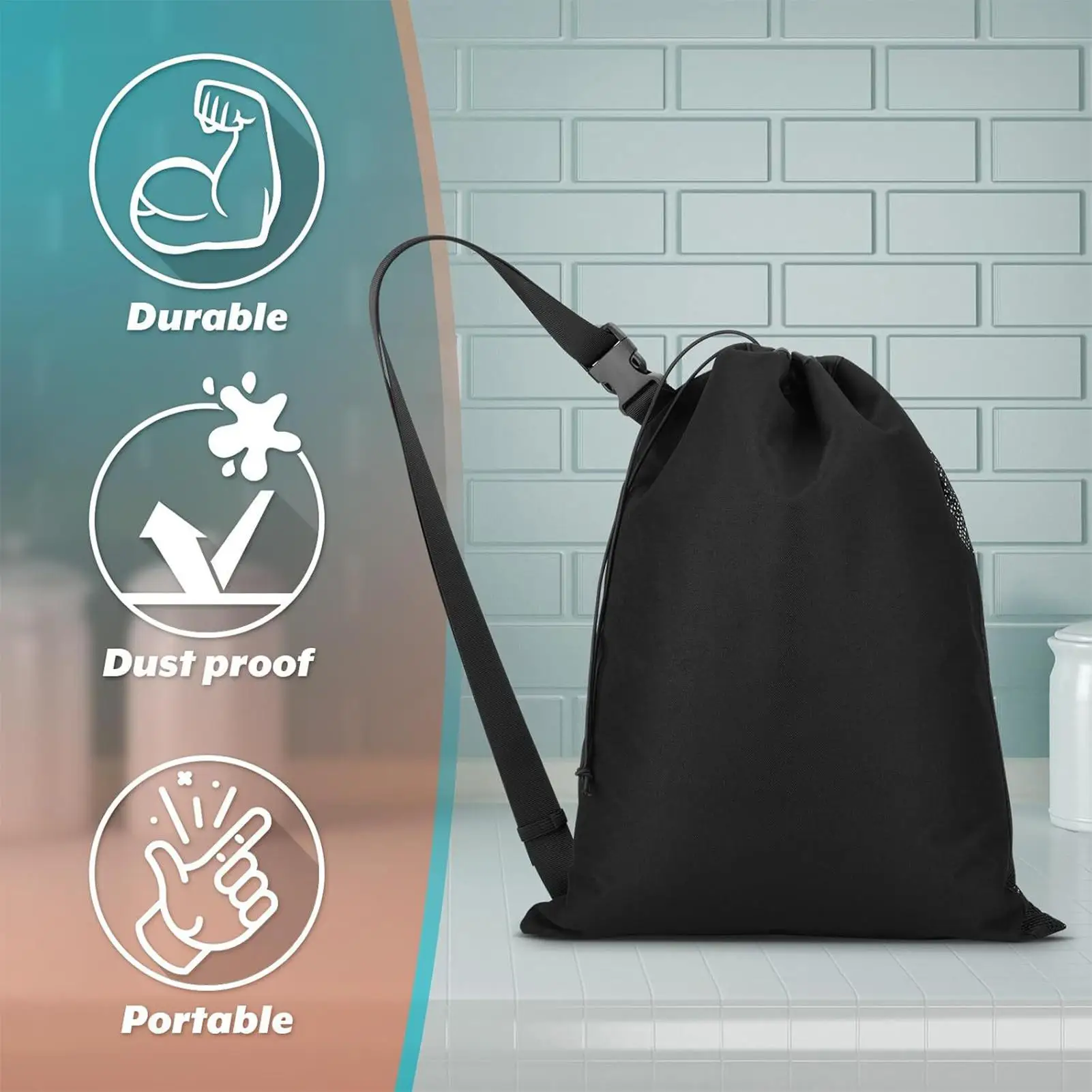 

RV Hose Storage Waterproof Organizer With Drawstring Oxford Fabric Garden Hose Storage Bag For Patio Garden Outdoor Garage Shed