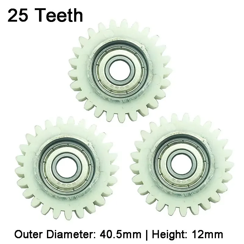 25T 1.5M Electric Bicycle Motor Gear OD=40.5mm Nylon/ Stainless Steel Cog-wheel Scooter Parts Accessories