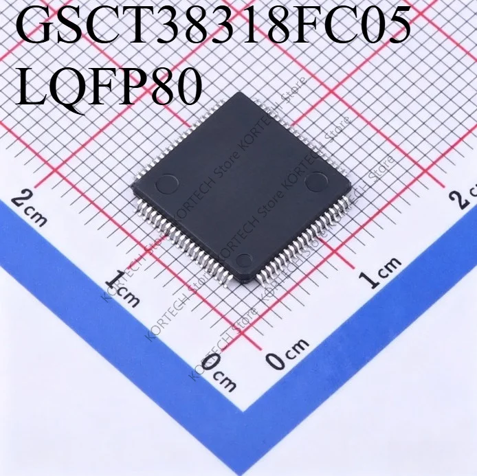 5PCS GSCT38318FC05  LQFP80  Car Computer Chip Board Driver ICs