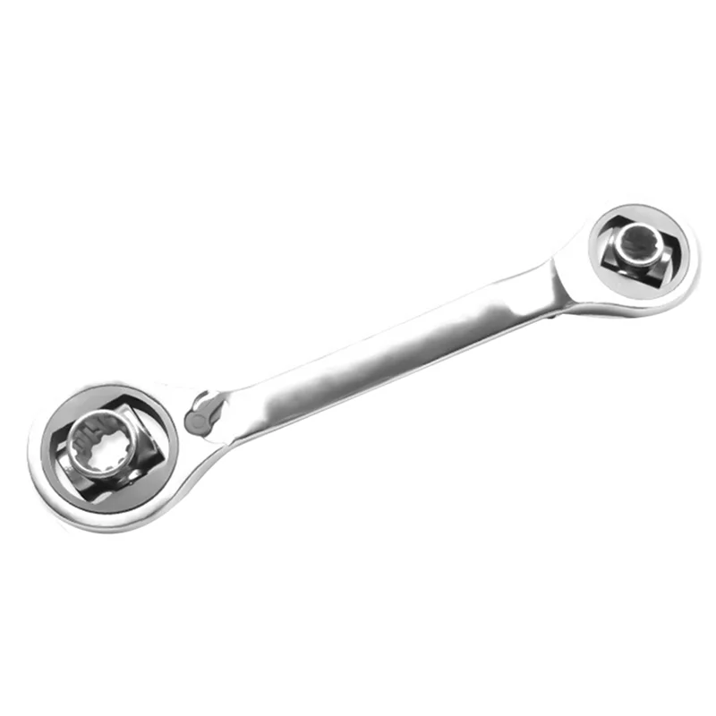 Multifunctional Ratchet Socket Wrench Universal Wrench Two-Way Ratchet Wrench Auto Repair Tool,8-19mm