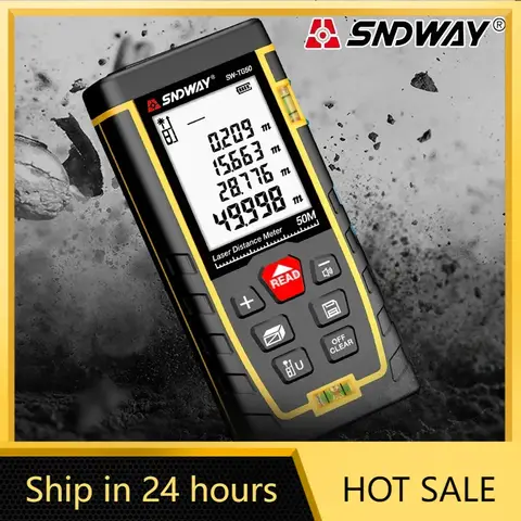 SNDWAY SW-MS TG 시리즈 레이저 거리 계량기, 디지털 테이프 측정 거리계, 전문 거리 측정기, 레이저 계량기