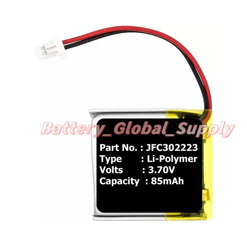 

Battery for JFC302223 ASRS-7504 7506AS AS757 7941X 7756X 3.7v 85mAh 1PC-