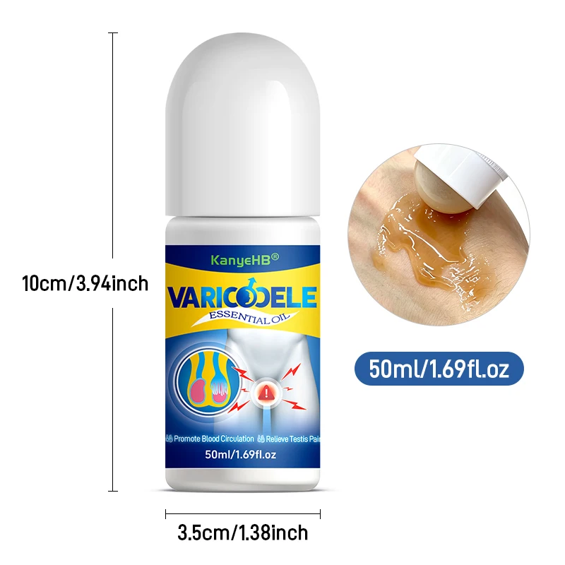 1pcs Varicocele Essential Oil Scrotum Spermatic Cord Swelling Herbal Formula Varicose Veins Liquid Vein Anti Swelling G138