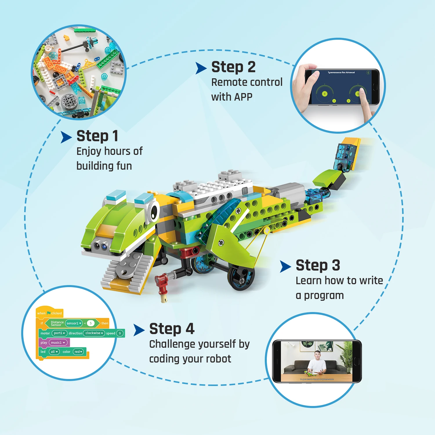 200 in 1 STEMロボティクスキット ロボットマスタ - Stem Robot Building Kit Coding のレビューと価格