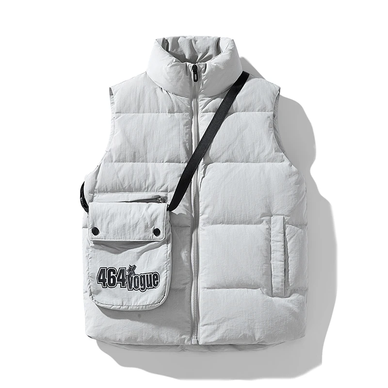 

Зимний теплый стеганый жилет, мужской повседневный модный жилет, легкое толстое пальто без рукавов, мужская одежда, высококачественная куртка на утином пуху