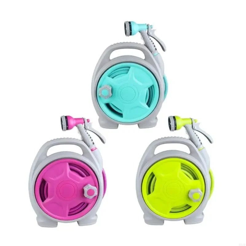 

50FT Garden Hose Reel Lightweight Design with Multi Sprayer Nozzle for Convenient Watering 87HA