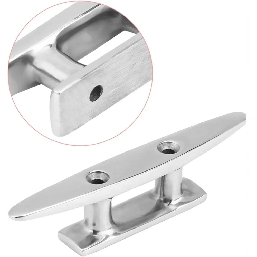 Robust 316 Stainless Steel Dock Cleat For Marine Mooring Secure Rope Anchor For Safe And Dependable Boat Docking