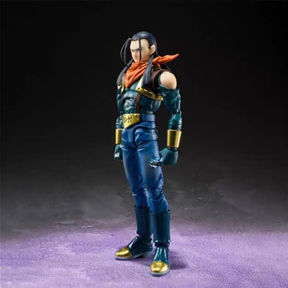 BANDAI Original S.H.Figuarts Dragon Ball GT Super 17 PVC 15.5 ซม.อะนิเมะ Action Figures Collection ของเล่นของแท้ Hobby