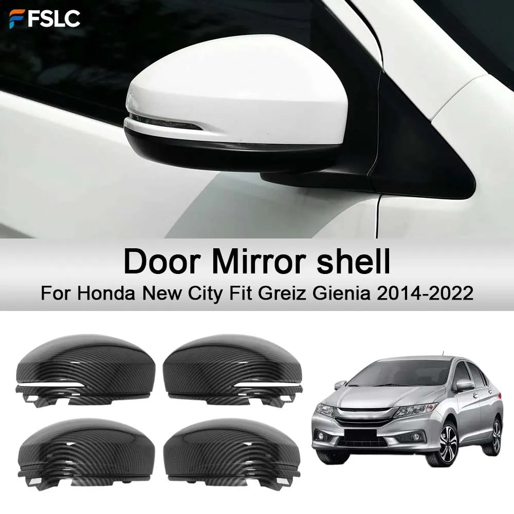 

Аксессуары для автомобильных зеркал заднего вида: корпуса зеркал для Honda New City, Fit, Greiz, Gienia 2014-2022. Декоративные накладки для стайлинга и улучшения внешнего вида автомобиля.
