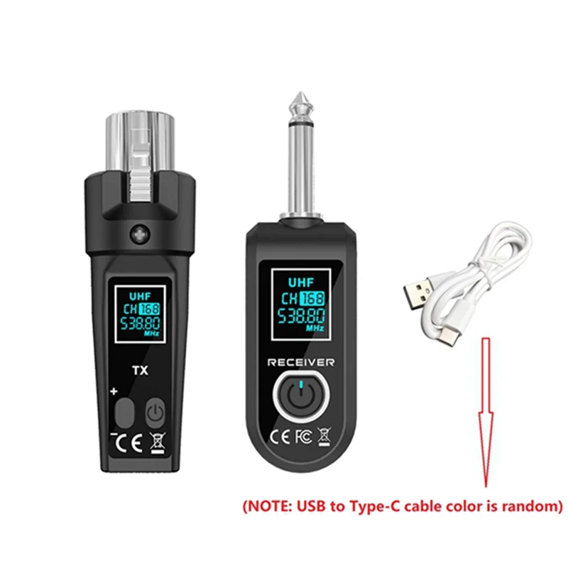 ELECT-UHF Microphone Wireless Converter XLR Transmitter And Microphone Receiver For Dynamic Condenser Microphone Universal