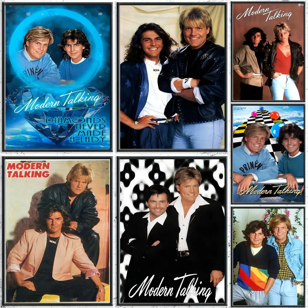 Retro Band M-Modern TalkingS Poster HD Self-Adhesive No Residue After Removal Ideal for All Kinds of Wall Decor