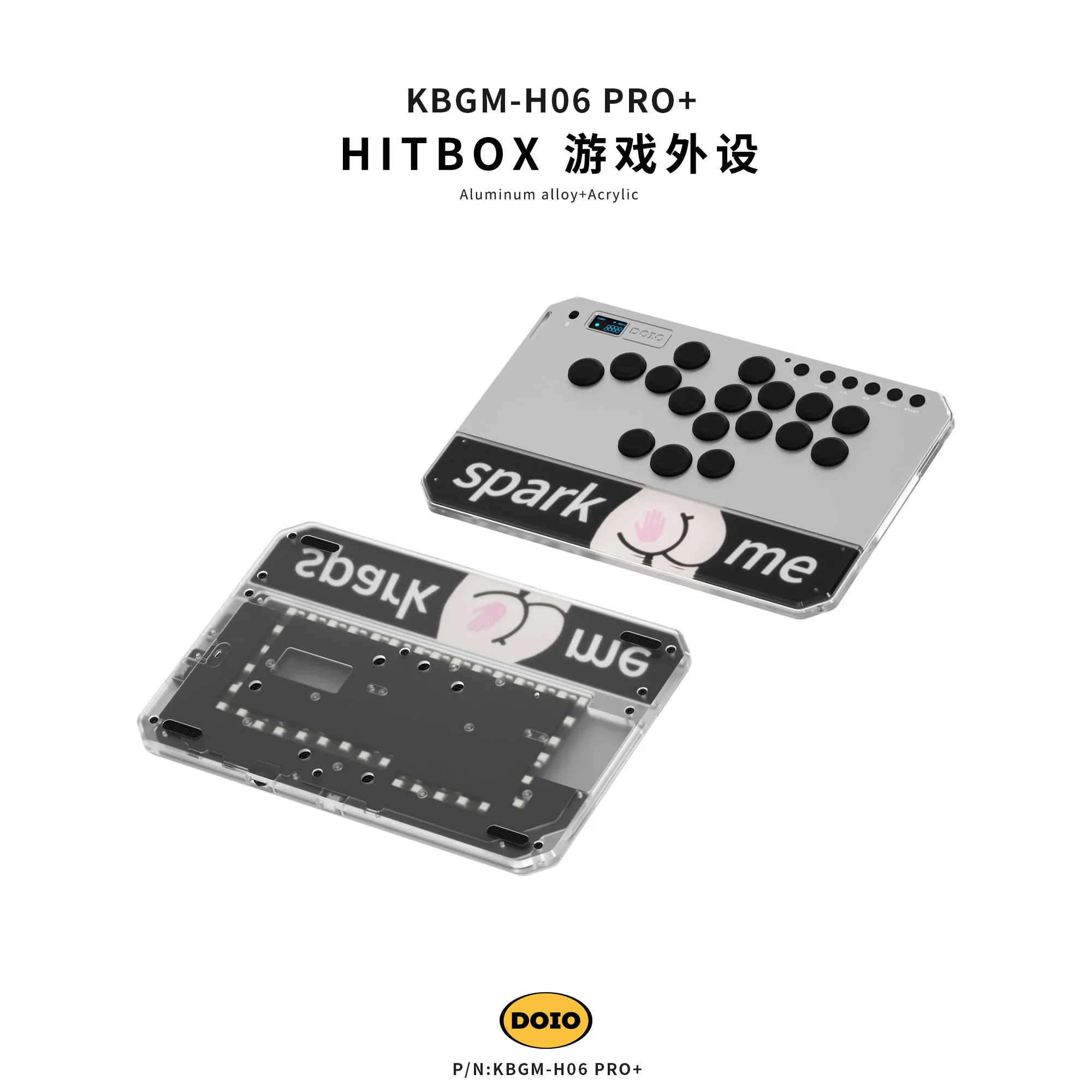 DOIO HITBOX KBGM-H06 PRO Plus Wired Keyboard Upgradable Wireless