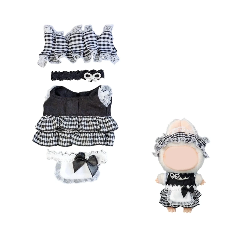 

Mini Doll'S Clothes Outfit Accessories for 15-17cm Labubu Idol V1 V2 Stylish Outfit Clothes Sports Leisure Suit Clothing Gift
