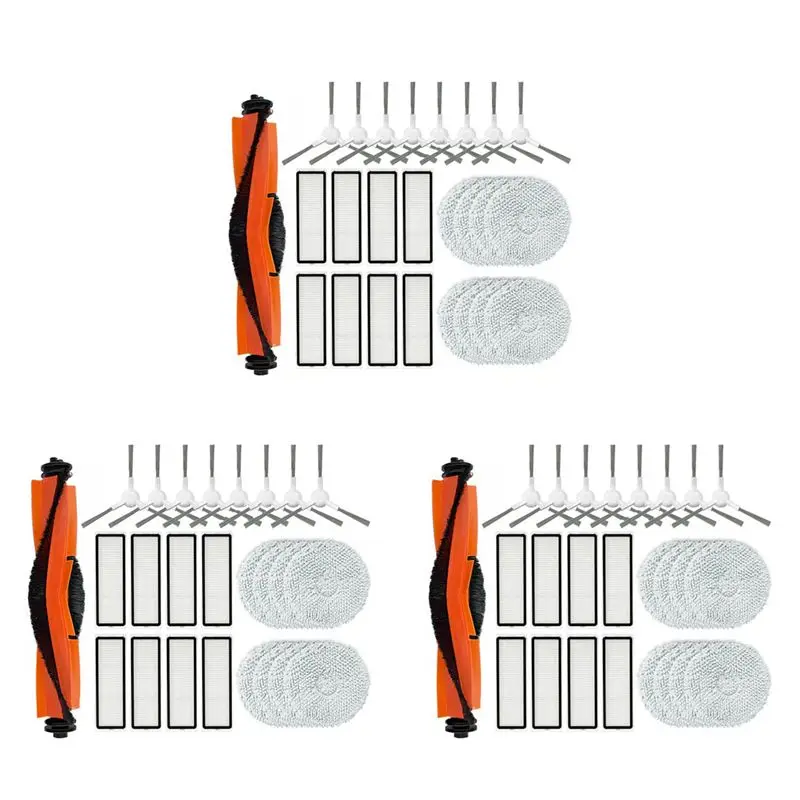 

Комплект из 3 предметов для робота-пылесоса Xiaomi X20+ / X20 Plus: сменные основные и боковые щетки, салфетки для влажной уборки, HEPA-фильтры - AT30