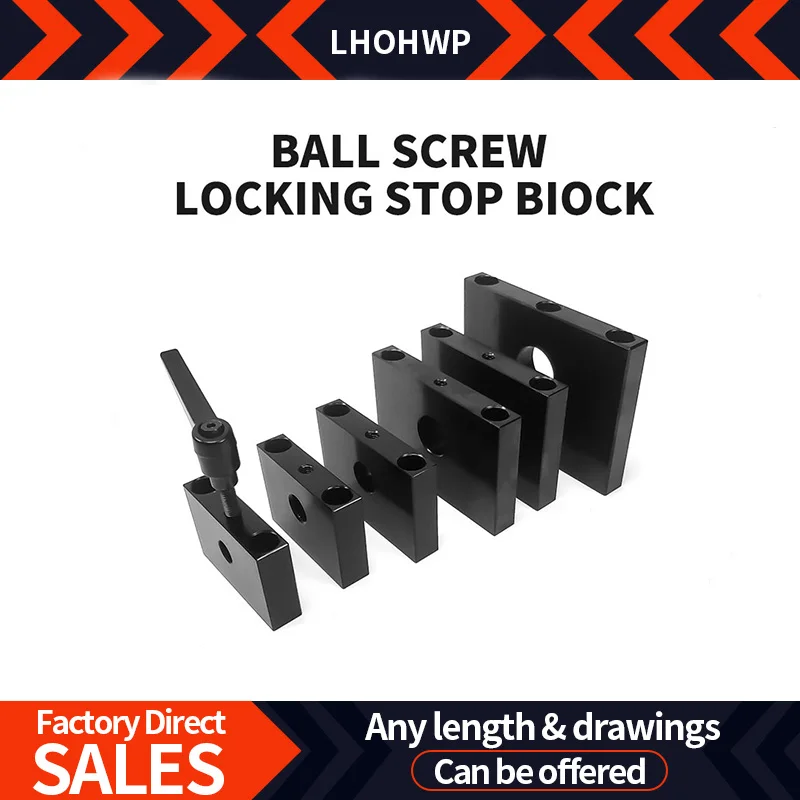 1PC Ball Screw Locking Block Anti-Rotation Bracket For 1204 1605 2005 2505 3205 Lead Screws