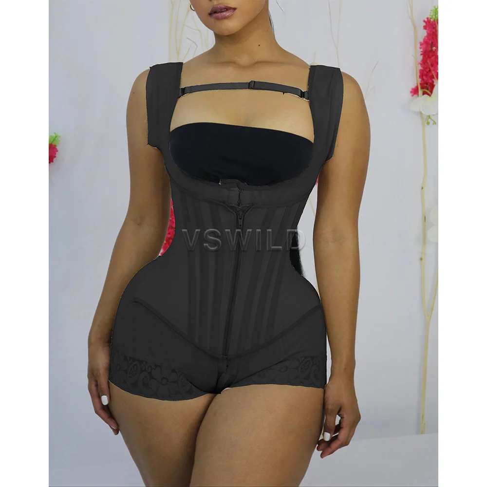 Open Chest Sleeveless Jumpsuit Hip-lifting Belly-tightening Body-Slimming Jumpsuit Shaped Belly-tightening Belt