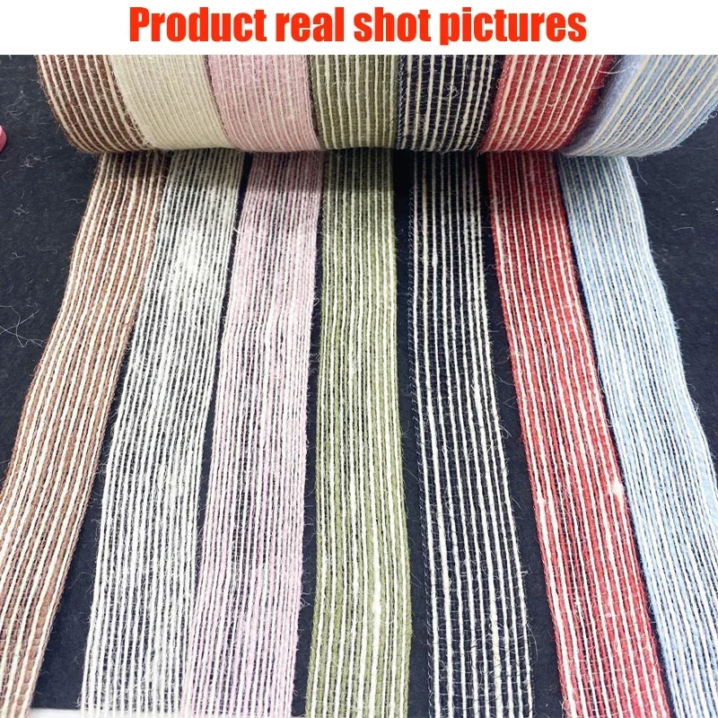 1-10Meter Gekleurde Hennep Lint Partij Ambachten Bruiloft Jute Lint Geschenk Warrping Hennep Lint Jute Jute Kant DIY festival Decor