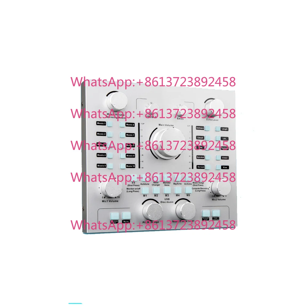 Mobile Audio Interface Plus Live Sound Card For USB Support Metal Build 1000-1499mAh Battery Stereo Output For Recording