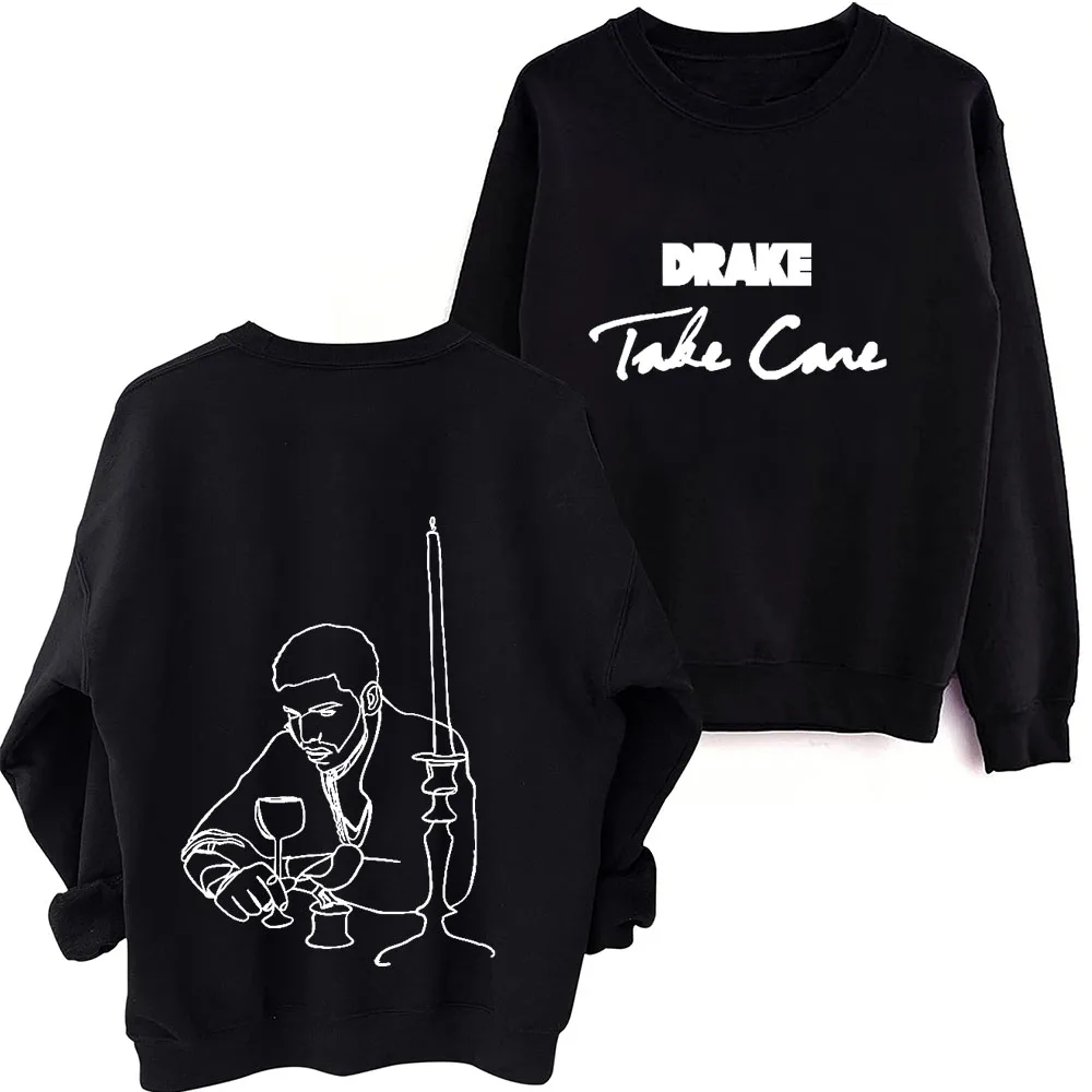 

2024 Take Care Drake O-Neck Long Sleeve Spring and Autumn Men Clothing Hoodies Women Printing Regular