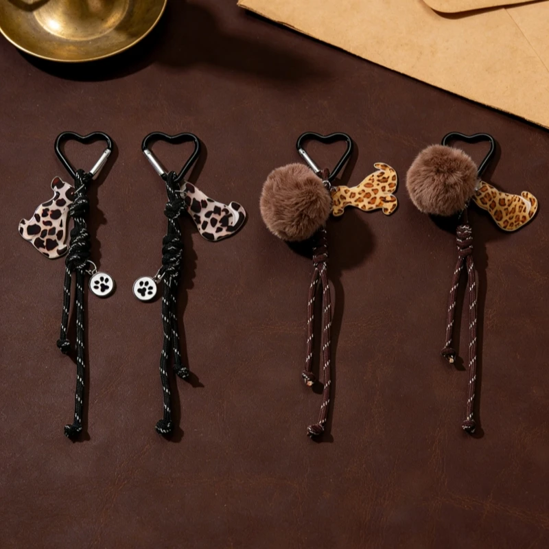Kreative Seil Haarball Acryl Katze Hund Schlüsselbund Nette Tiere Cartoon Schlüssel Ring Für Frauen Männer Gutes Geschenk Handgemachten Schmuck