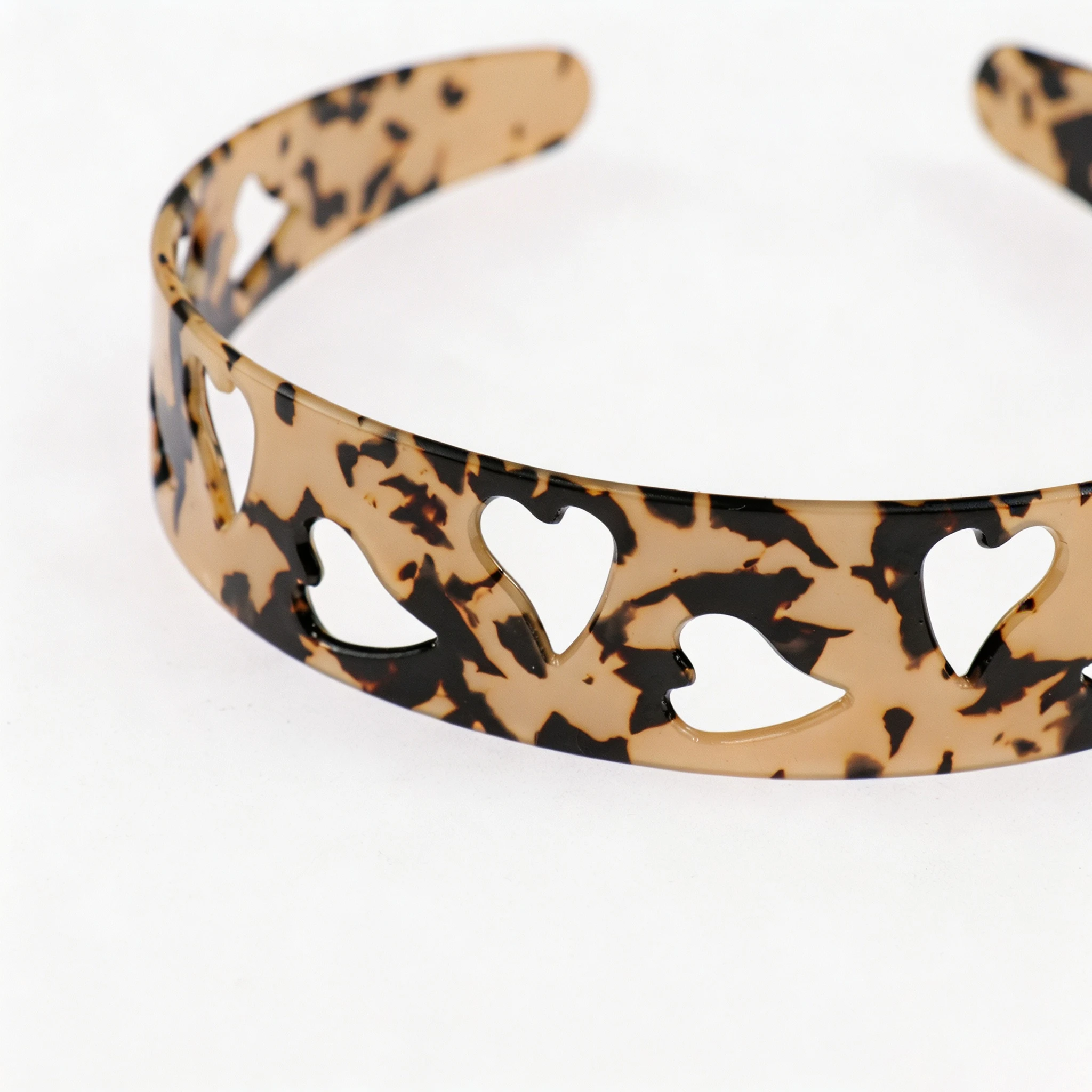 Tortoiseshell Headband Heart Cutout Non‑Slip Hair Hoop High Quality Hairband Hair Band Fashion Hair Accessories For Women