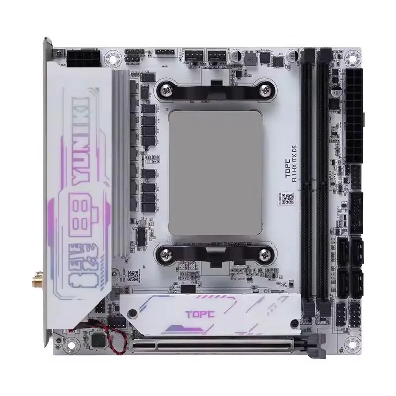 Placa base para juegos TOPC AMD Ryzen 9 7940HX 7845HX R7 7745HX R5 7645HX 2 * M.2 NVMe 2 * DDR5 4 * SATA 2,5G LAN para NAS Mini PC WiFi6E