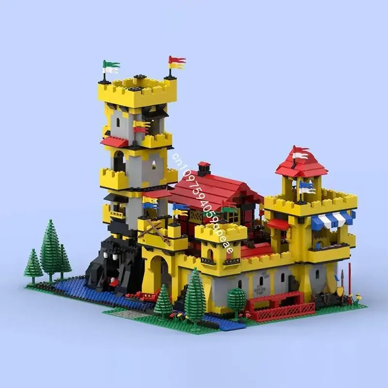 

Новый 2606 шт. Moc Европейский средневековый вид на улицу Желтая голова льва Замок Модель Diy Творческие идеи Игрушка Подарок на день рождения Пользовательская головоломка